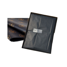 Wholesale luxury custom size uncoated 17gsm thin black wrapping tissue paper
